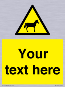 Custom warning horses